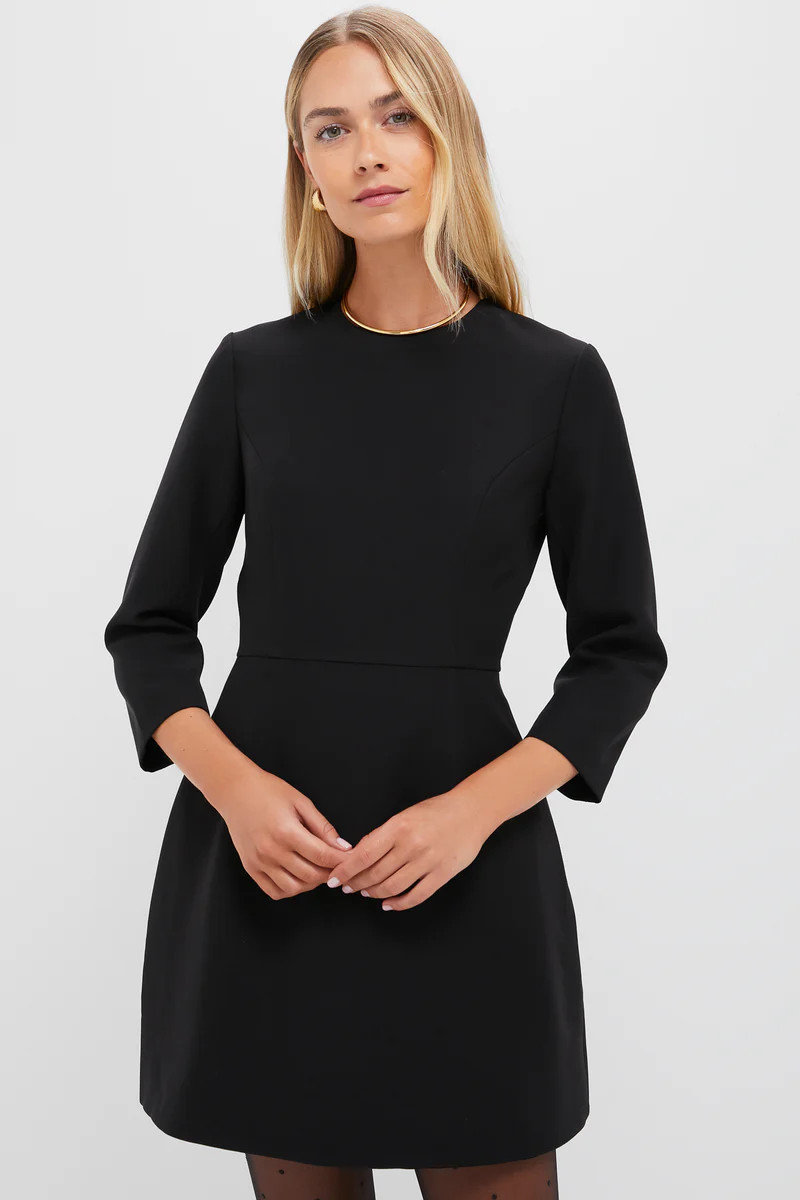 Black Crepe Haley Dress | Tuckernuck (US)