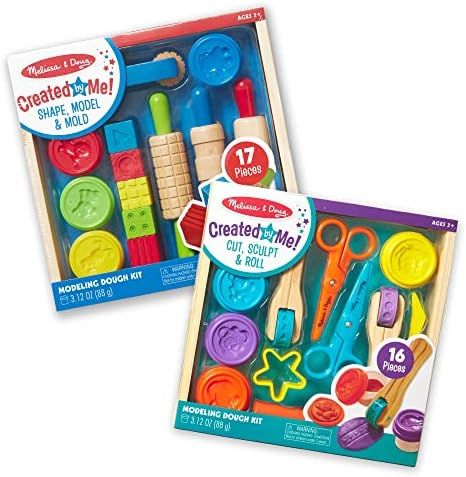 Melissa & Doug Clay Play Activity Set - With Sculpting Tools and 8 Tubs of Modeling Dough | Amazon (US)