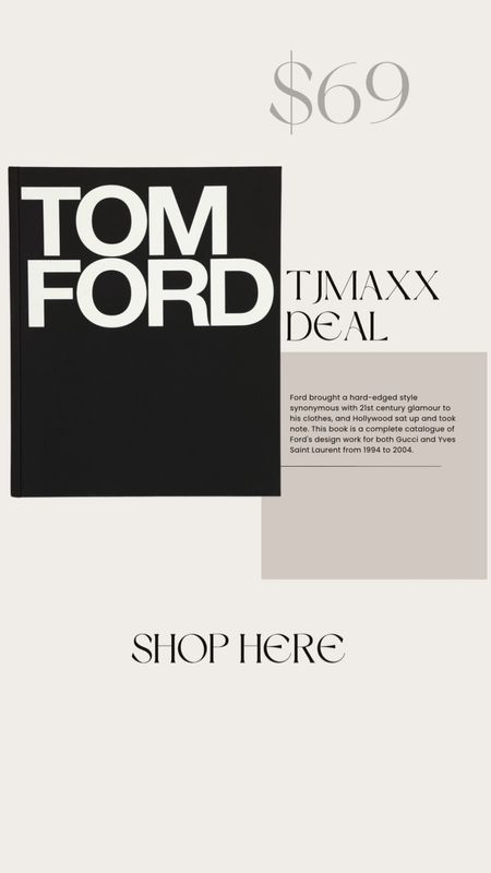 $69 Tom Ford Coffee Table book 

#LTKhome #LTKunder100 #LTKFind