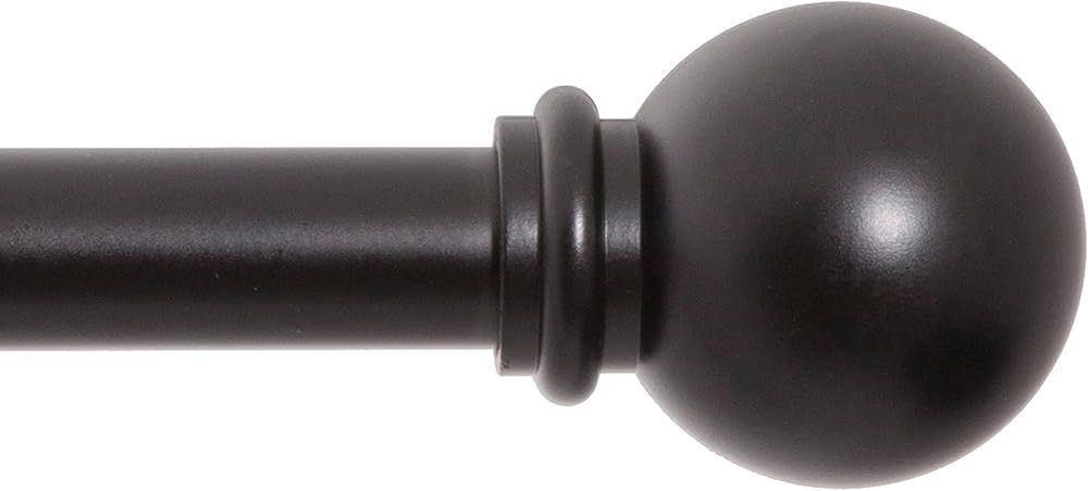 Kenney KN71607 Chelsea Ball End Standard Decorative Window Curtain Rod, 48-86" Adjustable Length,... | Amazon (US)