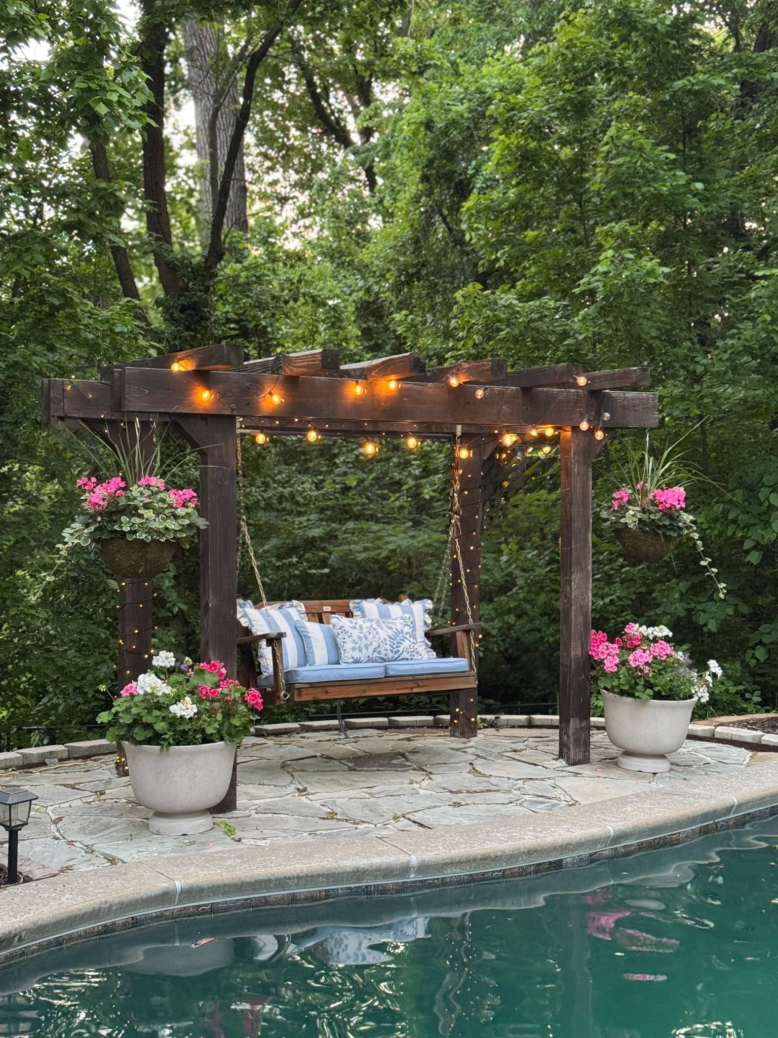 Outdoor pillows, Sunbrella cushions, outdoor Sunbrella pillow, outdoor wood swing, outdoor planters, outdoor floral pillow, outdoor canopy stripe pillows 

#LTKSaleAlert #LTKHome #LTKSeasonal