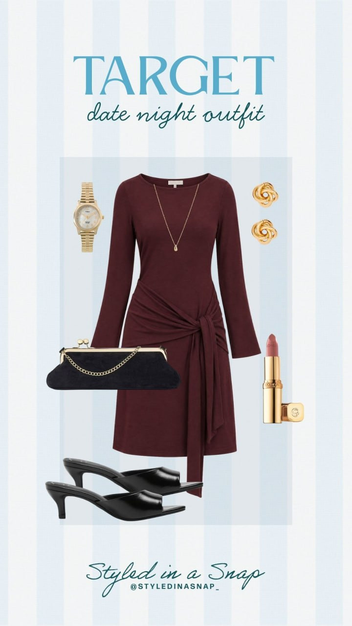 Target date night outfit that's giving romantic elegance 🍷

// Date Night Outfits, Fall Dresses, Target Date Night Outfit, Target Fashion Fall, Target Outfits Women
 

 #LTKgrwm #LTKootd #LTKSeasonal
