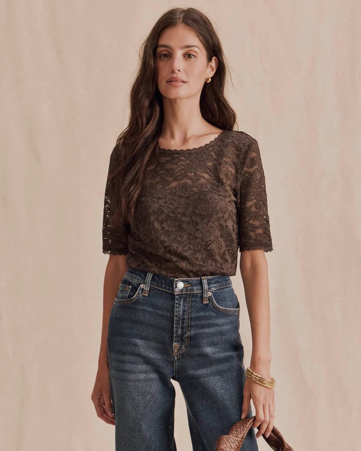 Skyler Stretch Lace Top | Splendid