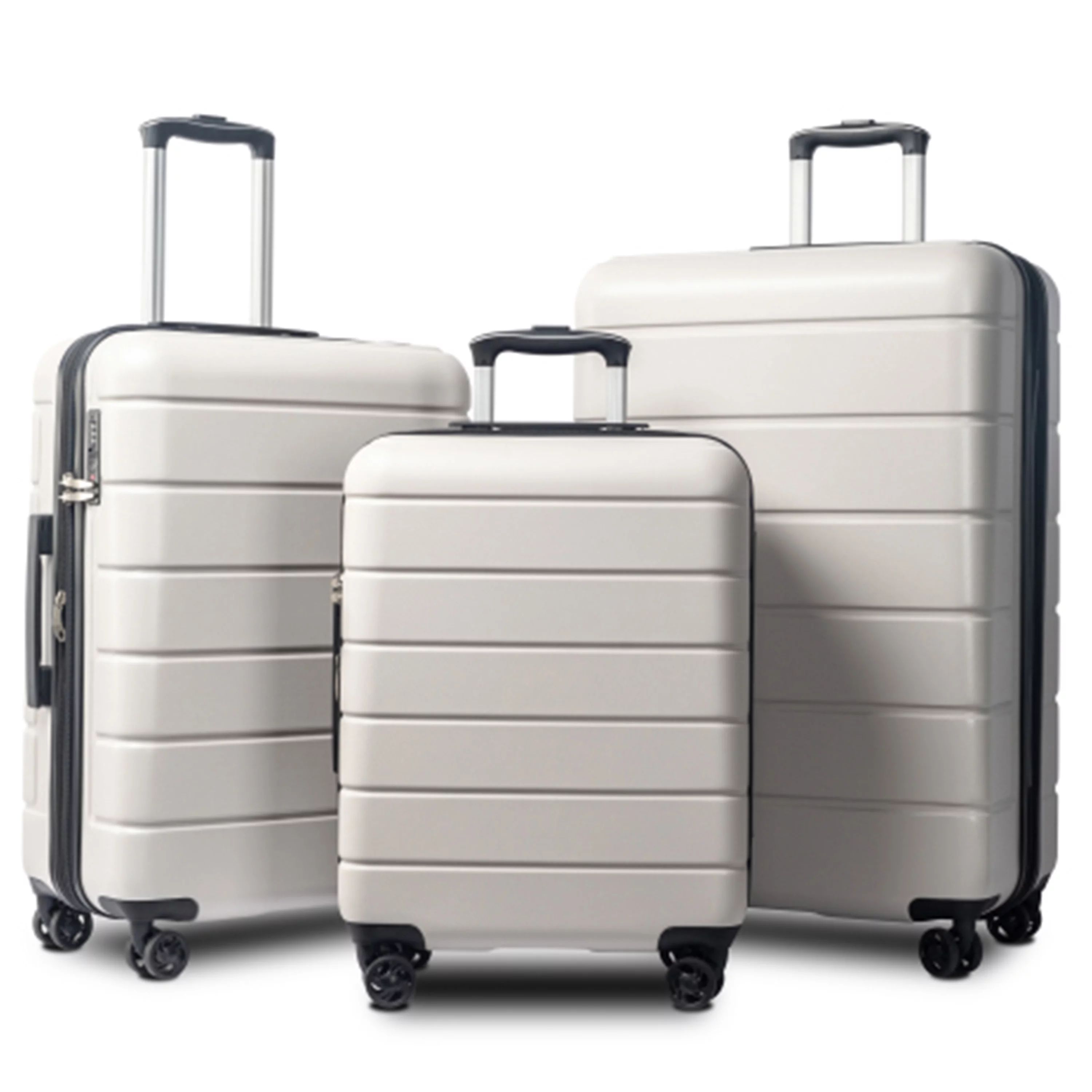 Segmart 3pcs Luggage Set, 20''/24''/28'' Lightweight Carry on Travel Suitcase, Beige - Walmart.co... | Walmart (US)