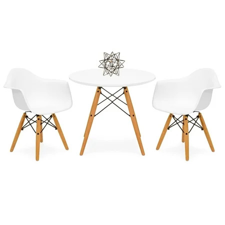 Best Choice Products Kids Modern Mini Multifunctional Round Table Set for Bedroom, Playroom w/ 2 ... | Walmart (US)