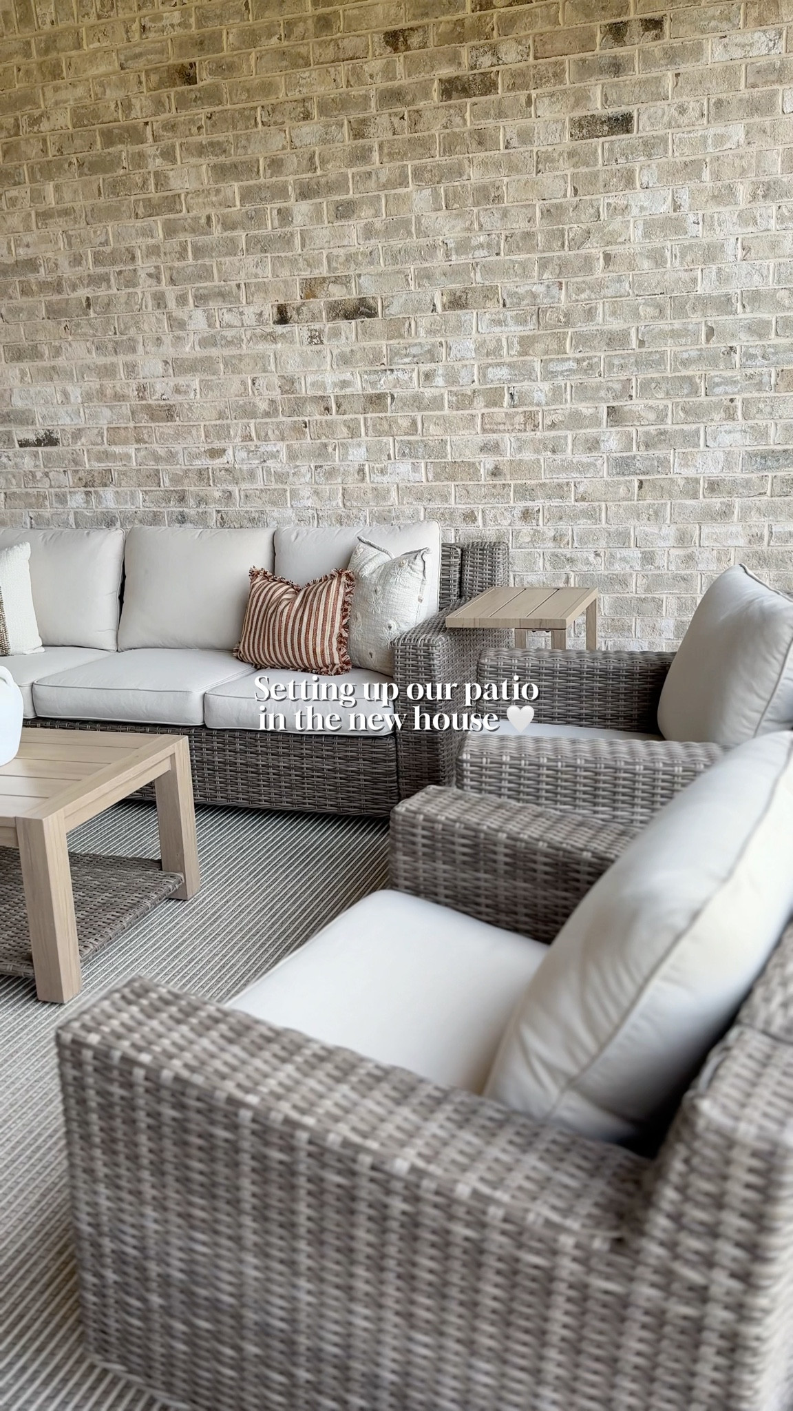 Setting up our patio in our new home 🤍 loloi Malibu rug is currently on sale for Memorial Day!

#LTKspring #LTKSeasonal #LTKHome