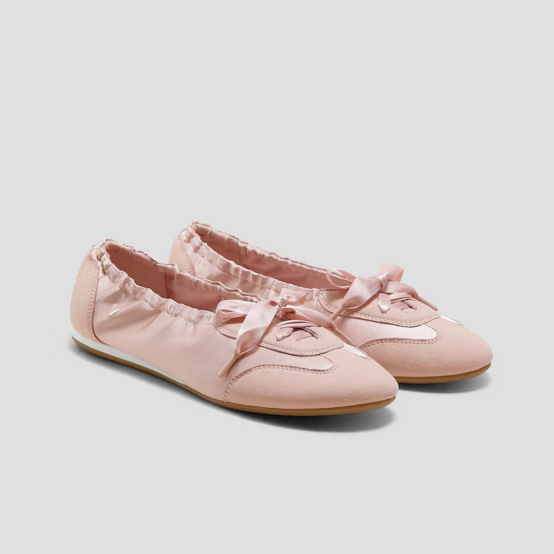 Round-Toe Satin Sneakerina (Yanka) | VIVAIA