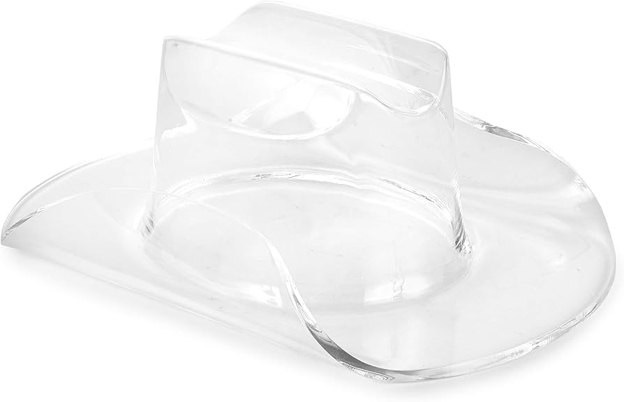 Amazon.com: Huang Acrylic Small Clear Cowboy Hat | Perfect for Home Decor, Chip and Dip Serving Bowl, or Candy | Used for Decor, Dinning, Serving, Hosting | Durable Construction, Easy to Clean : Clothing, Shoes & Jewelry | Amazon (US)