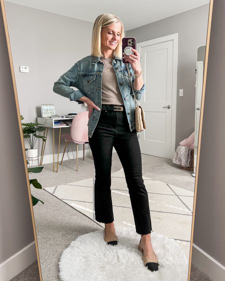 What I wore this week! 
Tank- old, linked similar 
Jeans- small/regular (jeans have been altered)
Jacket- xs
Shoes- 7.5
Purse- thrifted, linked similar 

#LTKsalealert #LTKstyletip #LTKSeasonal