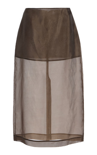 Peri Sheer Silk-Blend Midi Skirt | Moda Operandi (Global)