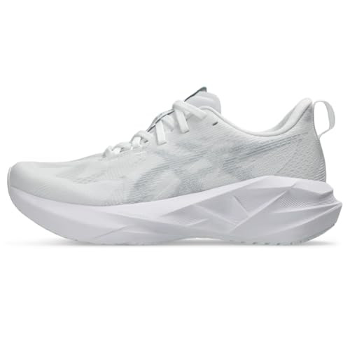 ASICS Women's NOVABLAST 5 Running Shoes, 10.5, White/Piedmont Grey | Amazon (US)