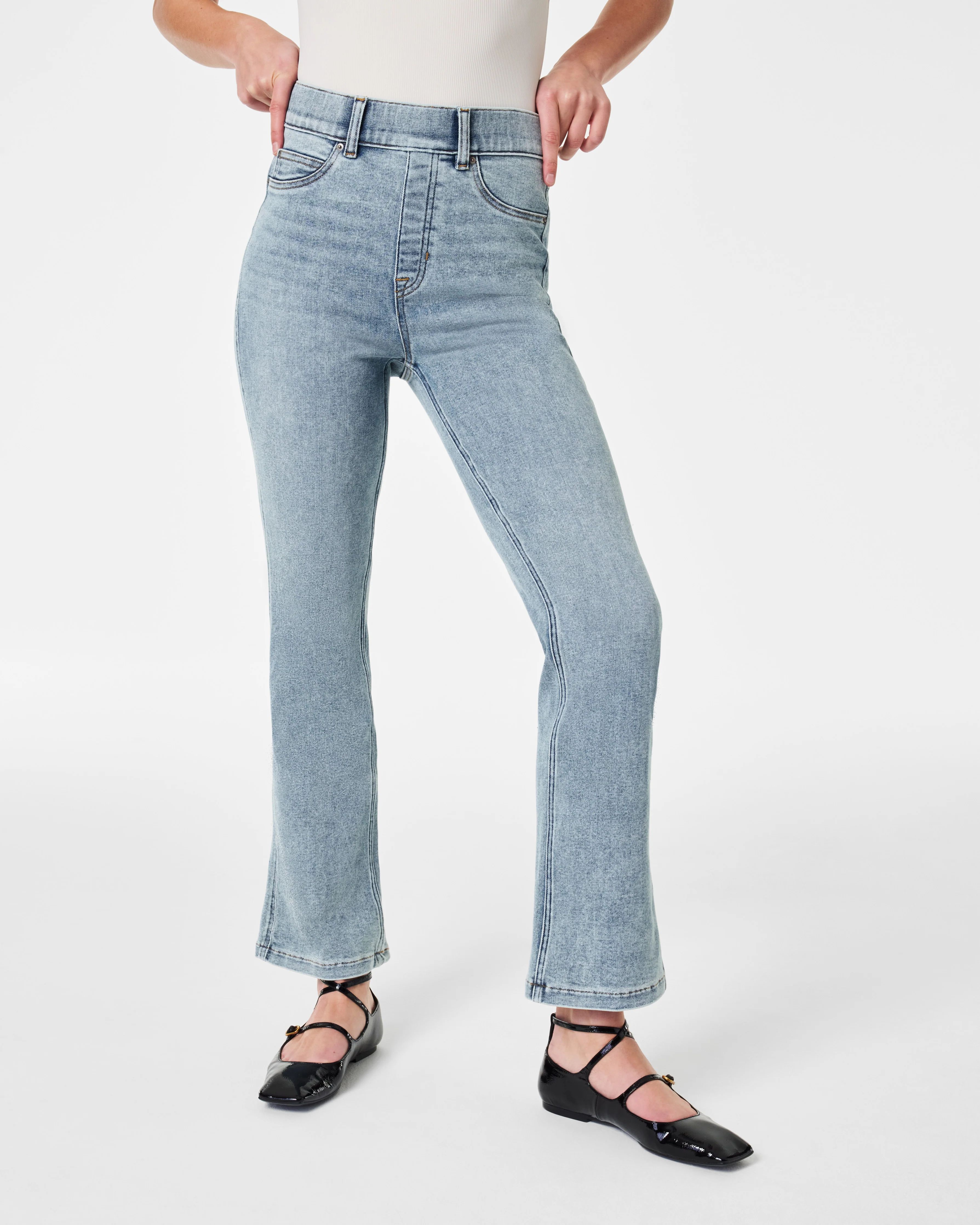 SPANXshape™ EveryWear Kick Flare Jeans, Indigo Sky | Spanx