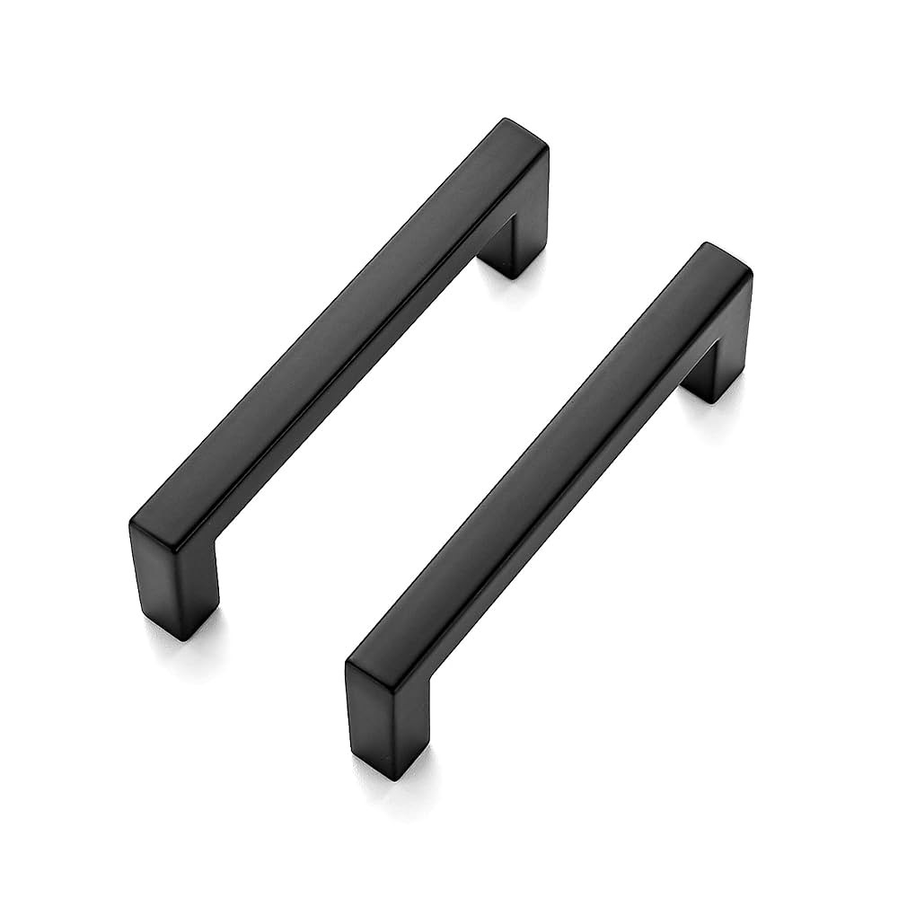 Ravinte 30 Pack Solid 3 Inch Center to Center Slim Square Bar Drawer Handles for Kitchen Cabinet ... | Amazon (US)