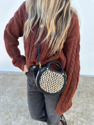 Clare V. Woven Checker Crossbody Bag | Ascot + Hart