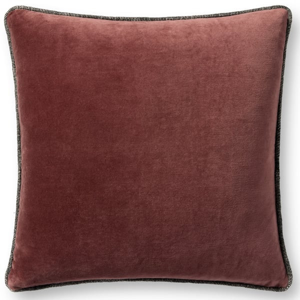 Liza Pillow PCJ-0020 Wine Cotton | Rugs Direct