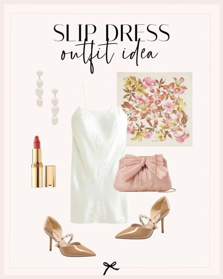 Slip dress outfit idea. This floral detail mini dress and Loeffler Randall clutch are perfect for an elevated date night look. 

#LTKSeasonal #LTKstyletip #LTKbeauty