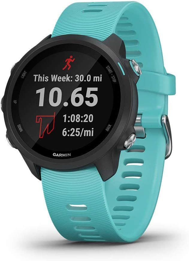 Garmin Forerunner 245 Music, GPS Running Smartwatch with Music and Advanced Dynamics, Aqua | Amazon (US)