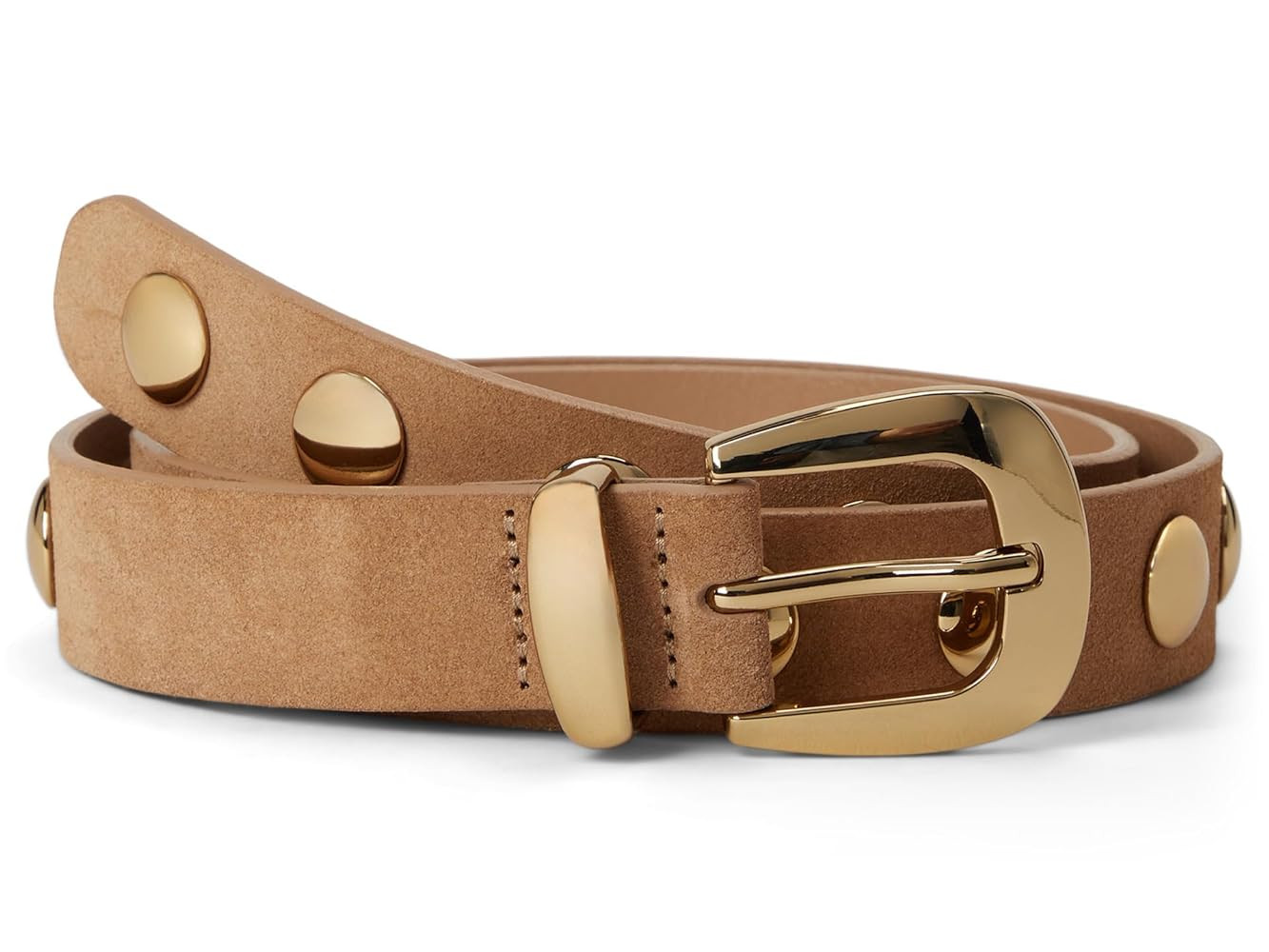Madewell Women's Clean Western Belt : Suede Dome Studs | Amazon (US)