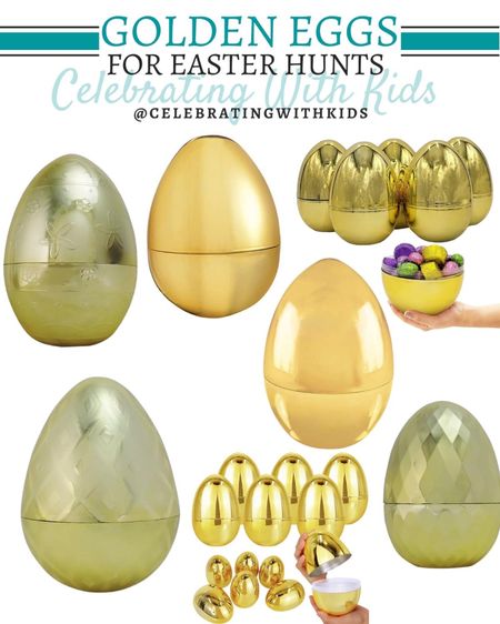 Jumbo golden Easter eggs to be the grand prize at your Easter egg hunt!
Easter, Easter basket, Easter egg, Easter decor, Easter with kids

#LTKkids #LTKfamily #LTKSeasonal