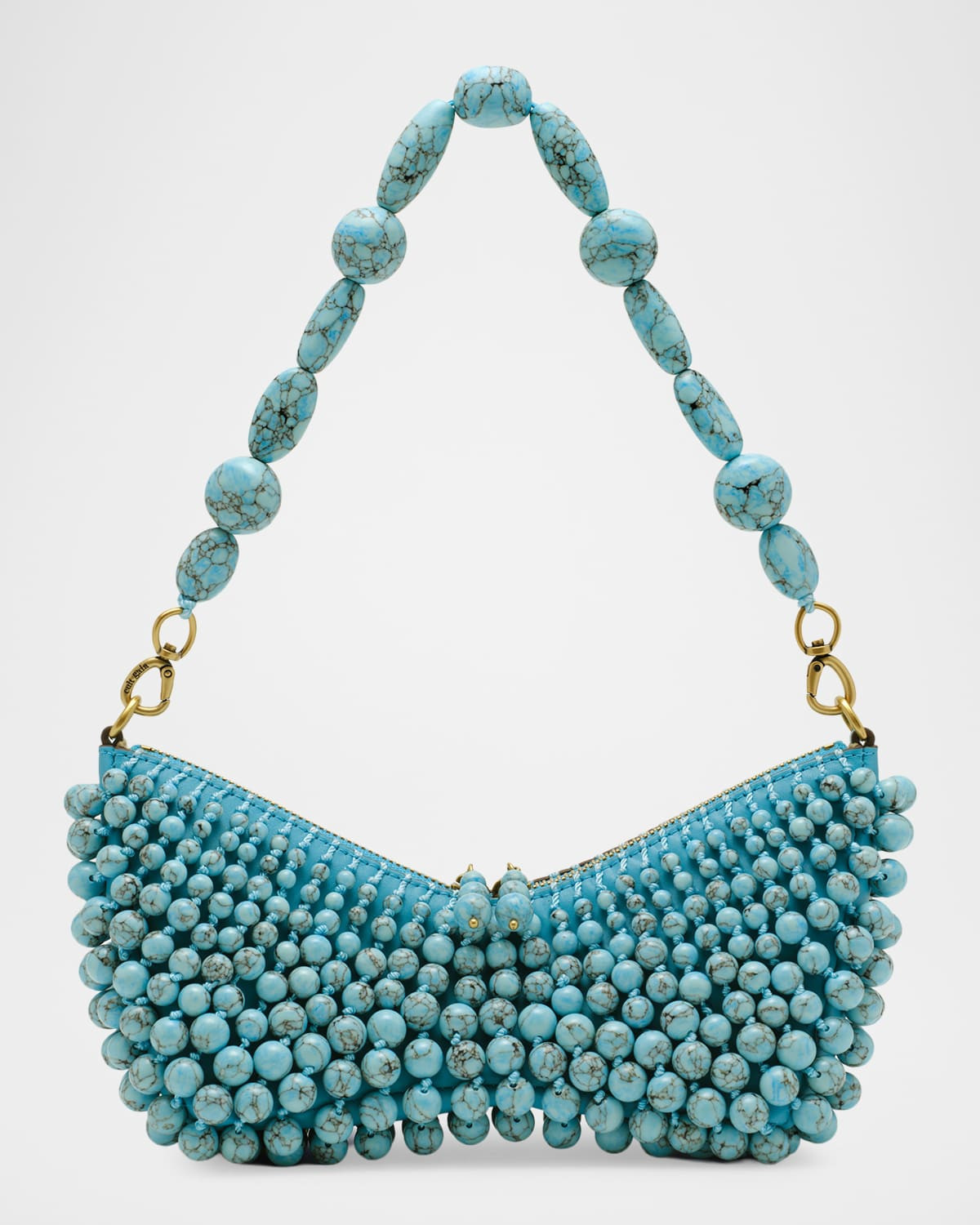 Mercier Faux Turquoise-Embellished Butterfly Clutch Bag | Neiman Marcus