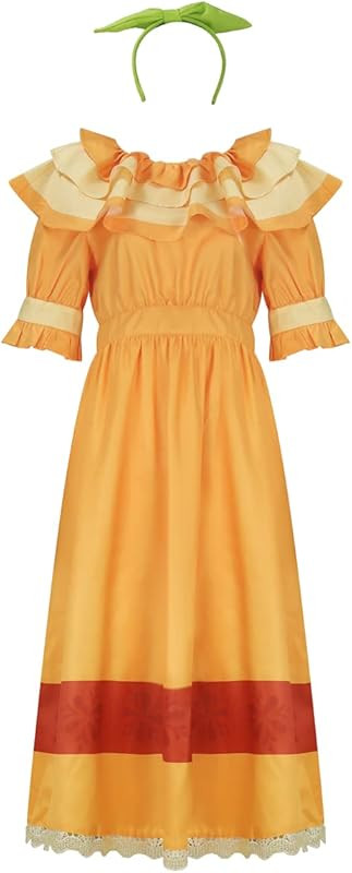 Mirabel Dolores Pepa Luisa Costume Dress for Women Adult Madrigal Family Cosplay Outfit with Acce... | Amazon (US)