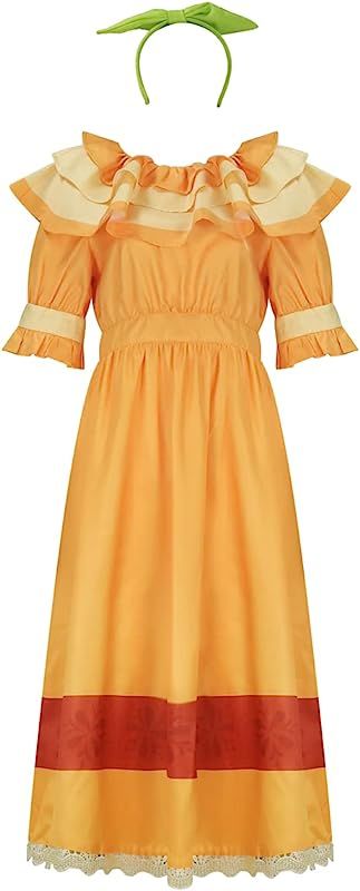 Mirabel Dolores Pepa Luisa Costume Dress for Women Adult Madrigal Family Cosplay Outfit with Acce... | Amazon (US)