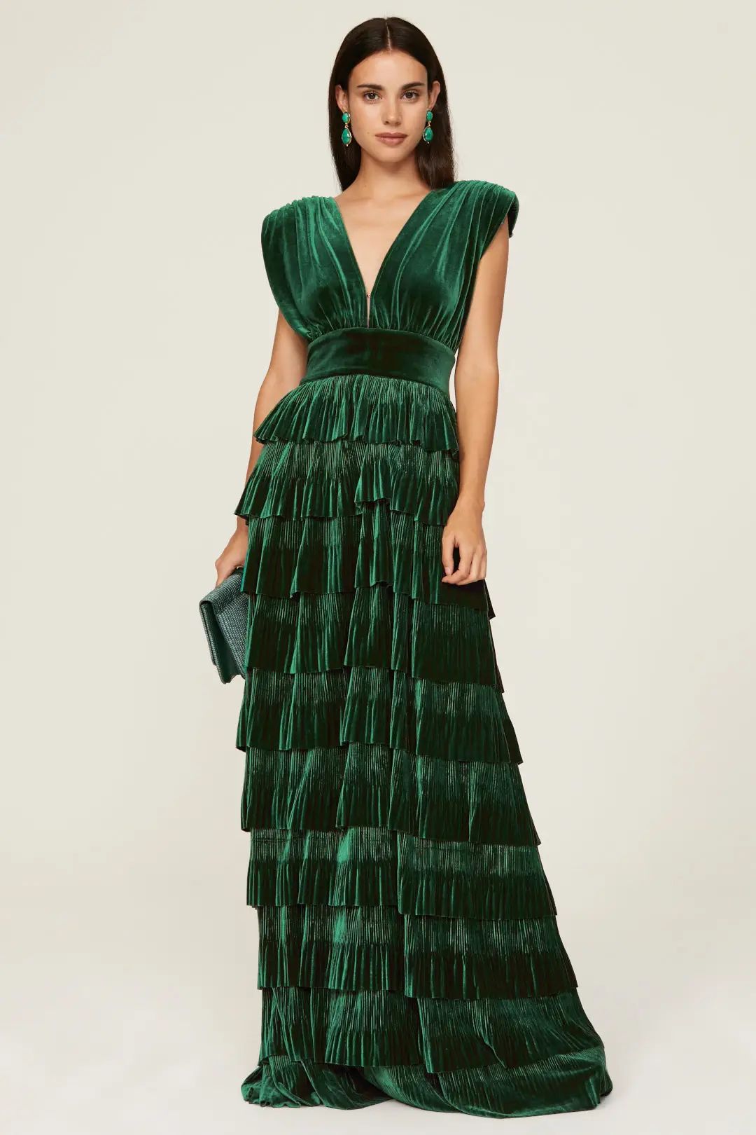 Emerald Velvet Gown | Rent the Runway