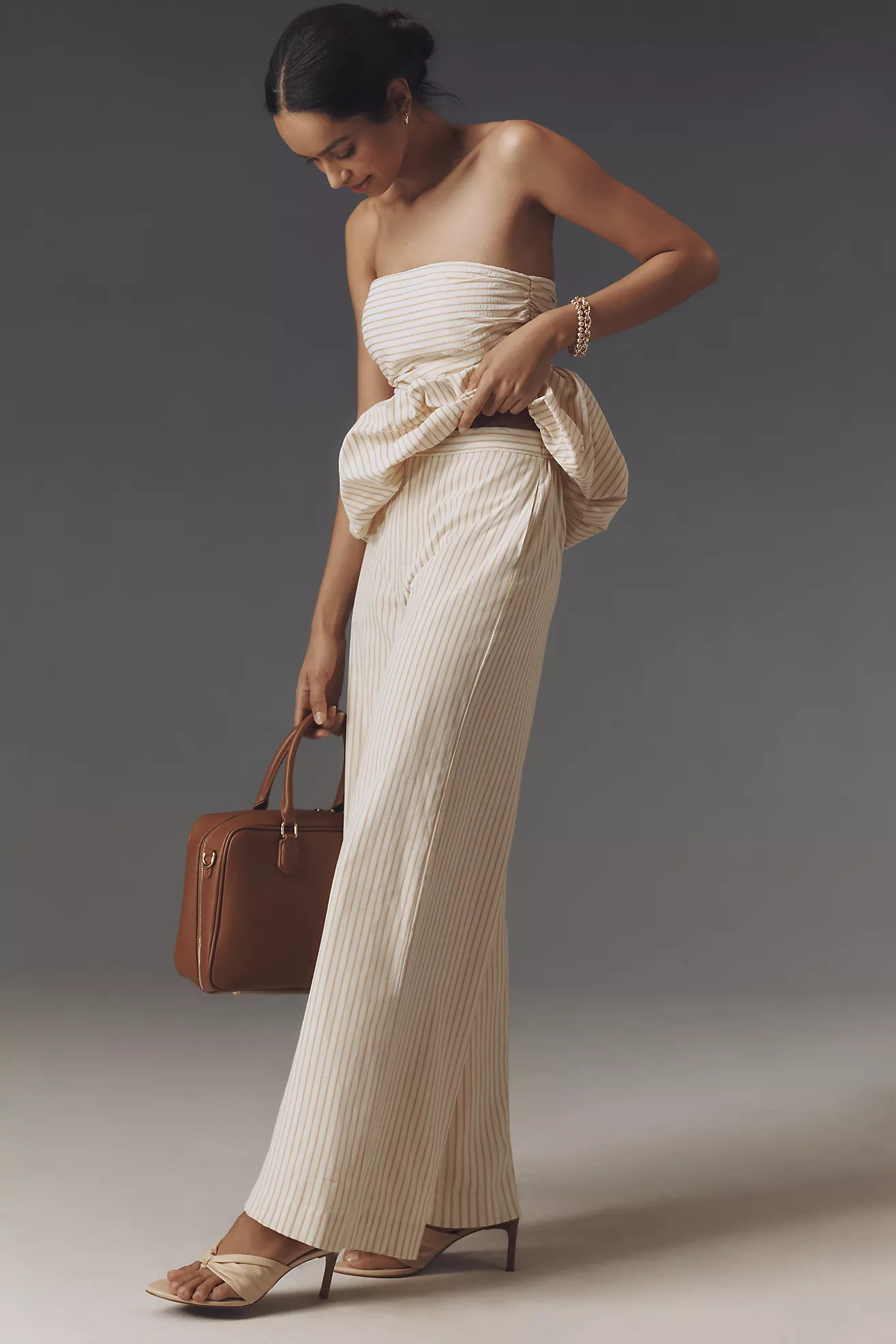 MON RENN Radiance Relaxed Straight-Leg Pants | Anthropologie (US)