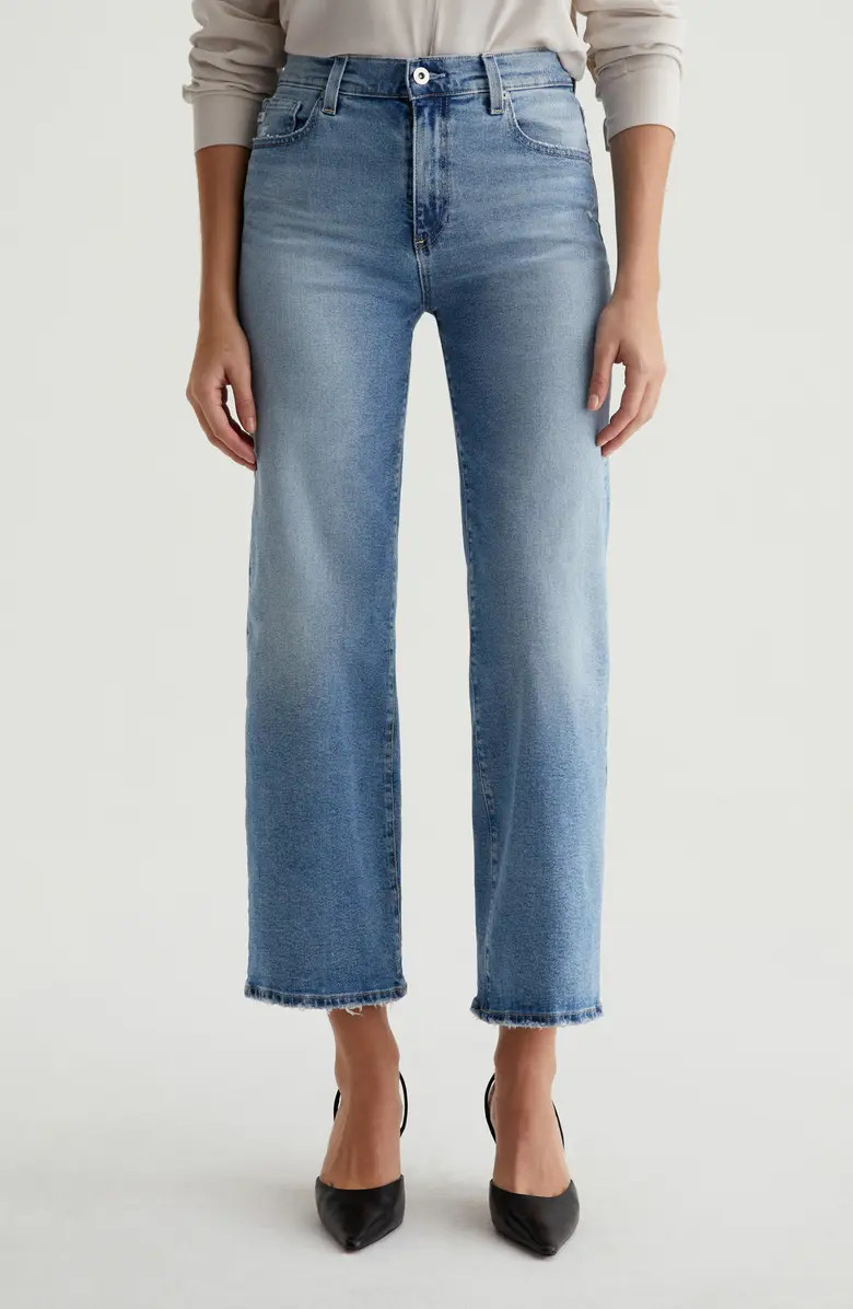 AG Saige Mid Rise Wide Leg Crop Jeans | Nordstromrack | Nordstrom Rack