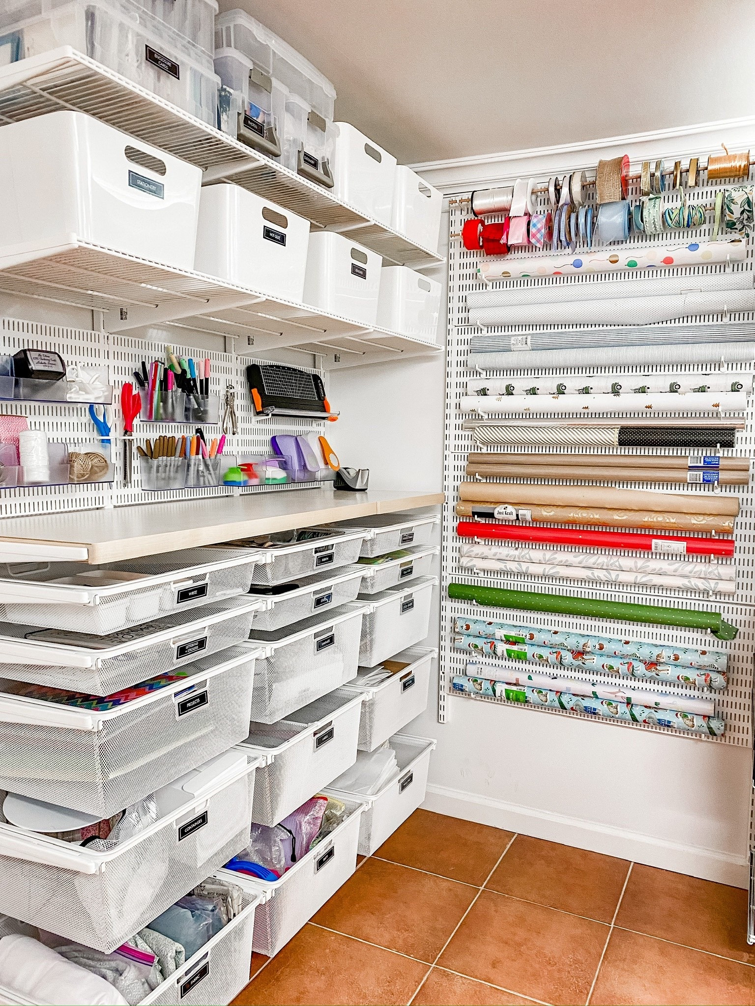Gift wrapping supplies stuffed behind doors, falling over, and crushed in corners isn’t a system. We offer smart vertical storage solutions and accessible set ups (like this basement) that make every holiday smoother, not messier. DM us to book a session!

🎁 Comment GIFTWRAP to grab links to our favorite gift wrap storage solutions.

#LTKHoliday #LTKSeasonal #LTKHome