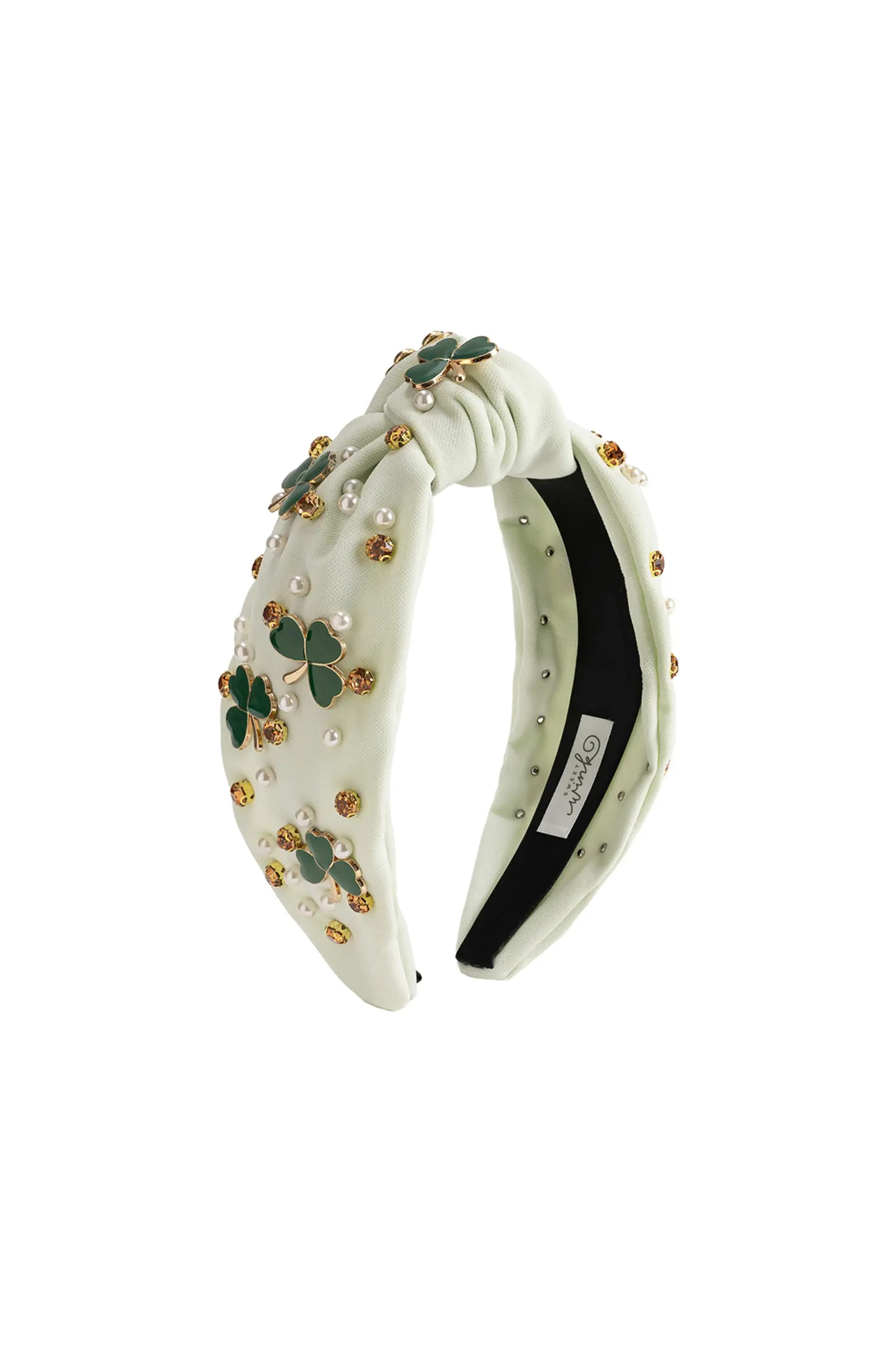Shamrock Pearl St. Patrick's Day Gemstone Headband | Nordstrom