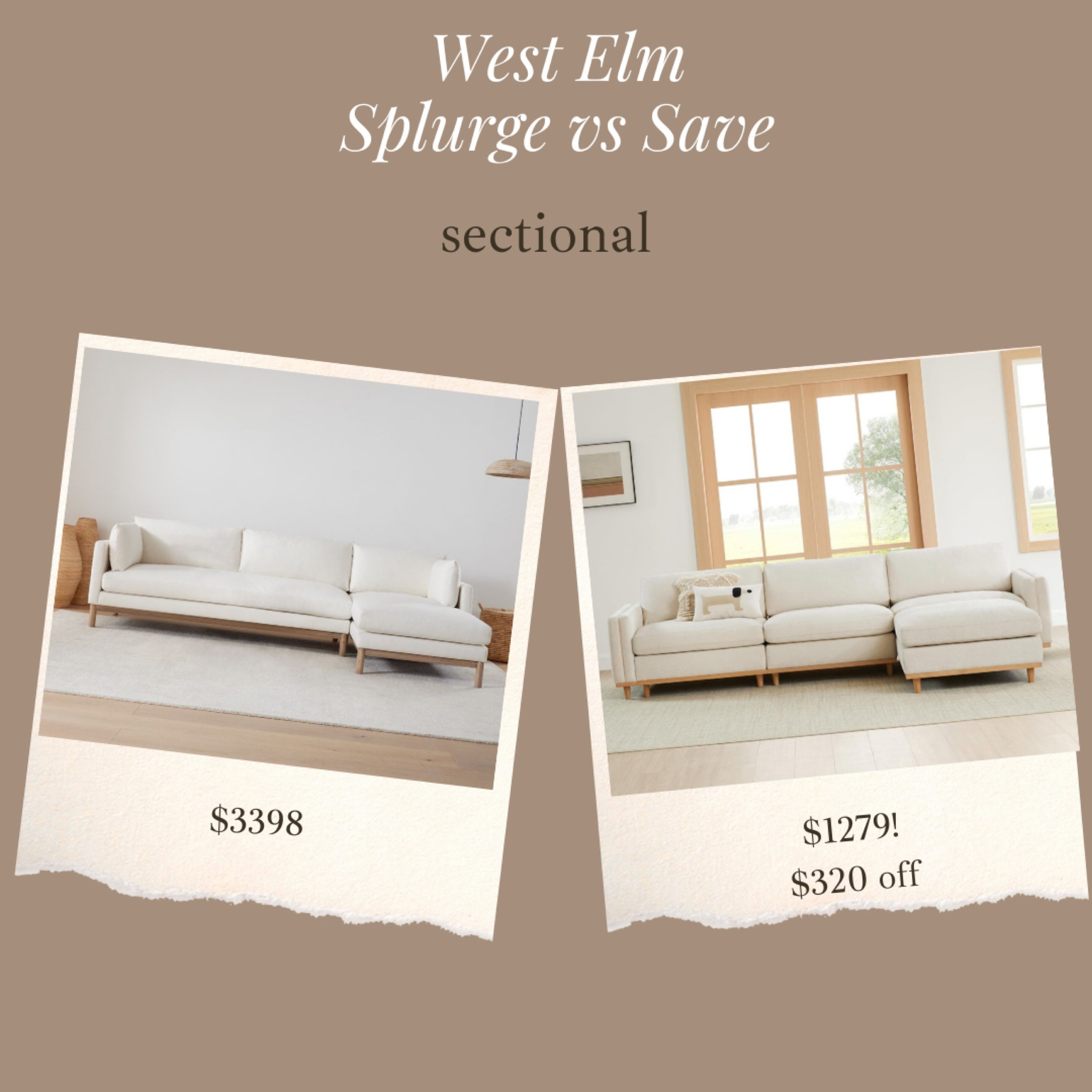 😍🙌🏻 finally on sale! This highly rated sectional is over $300 off right now and free shipping!!! One of the best prices I’ve found for a wood base sectional 

#LTKSaleAlert #LTKHome #LTKStyleTip