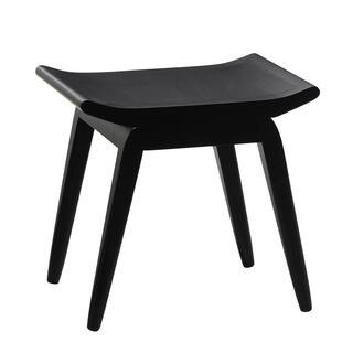 17" Black Wood Traditional Stool By Ivory And Iris | 19" x 15" x 17" | Michaels® | Michaels Stores