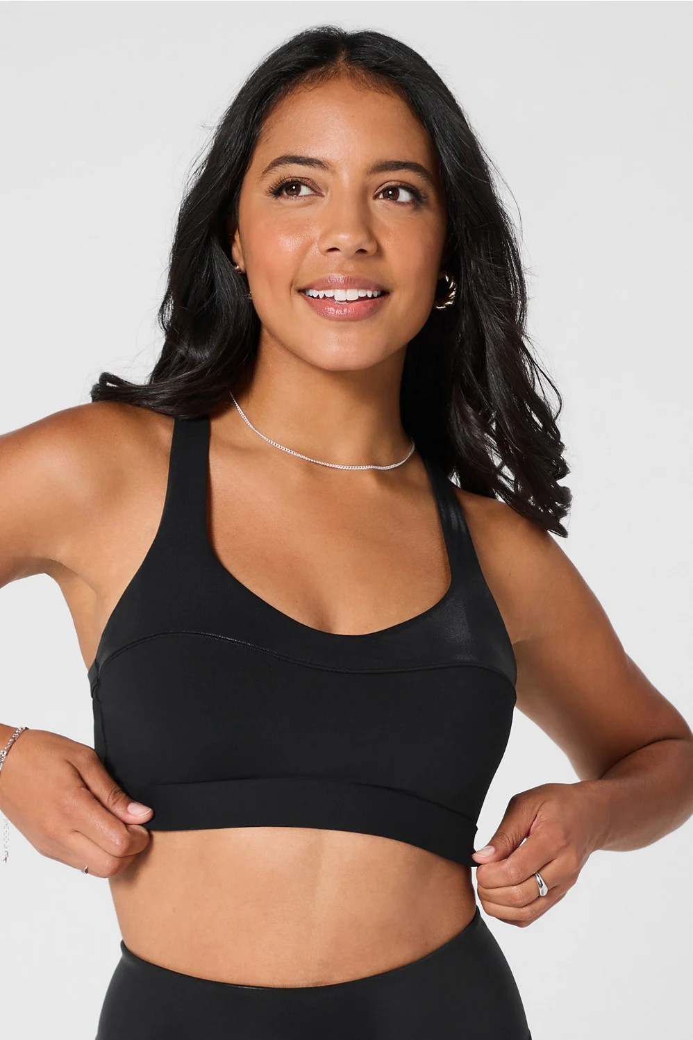 Medium Impact Shine Sports Bra | Fabletics
