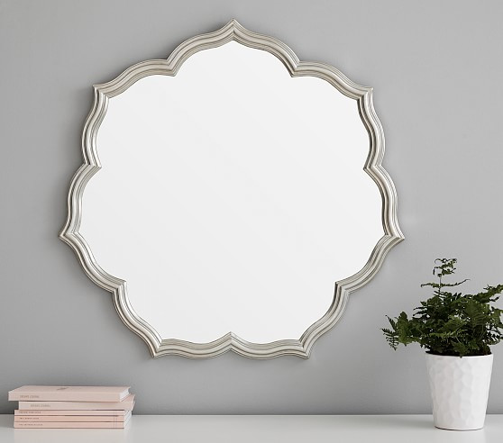 Silver Leaf Petal Mirror | Pottery Barn Kids