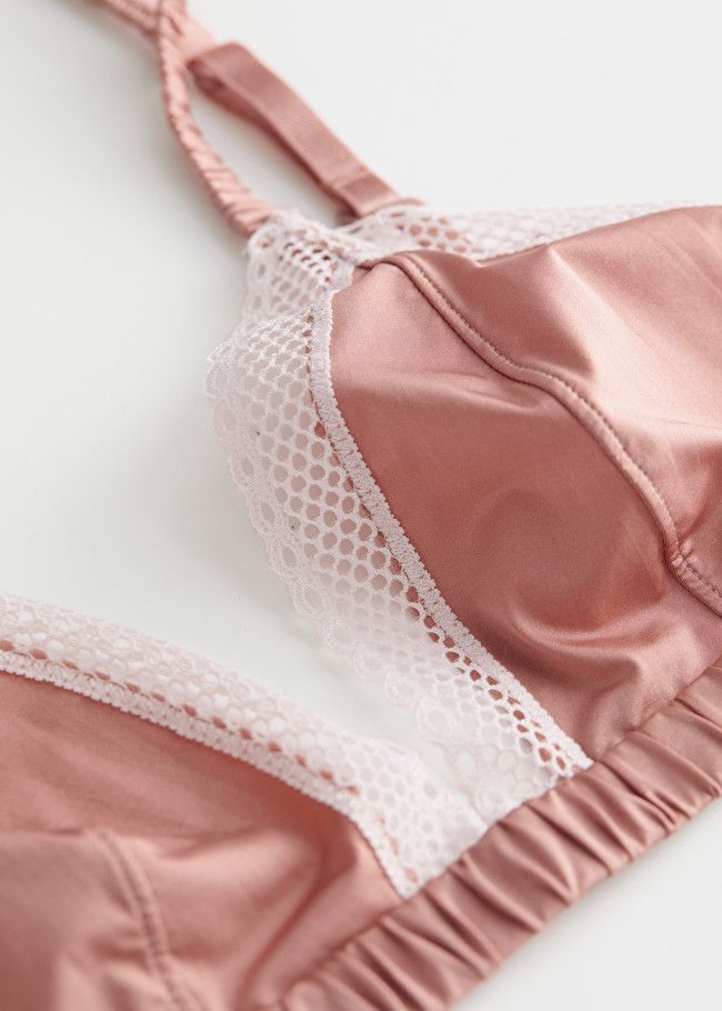 Lace Trim Satin Soft Bra | & Other Stories (EU + UK)