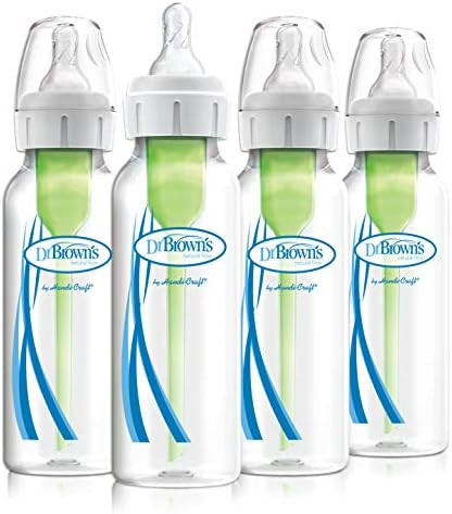Dr. Brown’s Anti-Colic Options+ Narrow Baby Bottles, 0m+ Level 1 Nipple - Baby Bottle to Reduce... | Amazon (US)