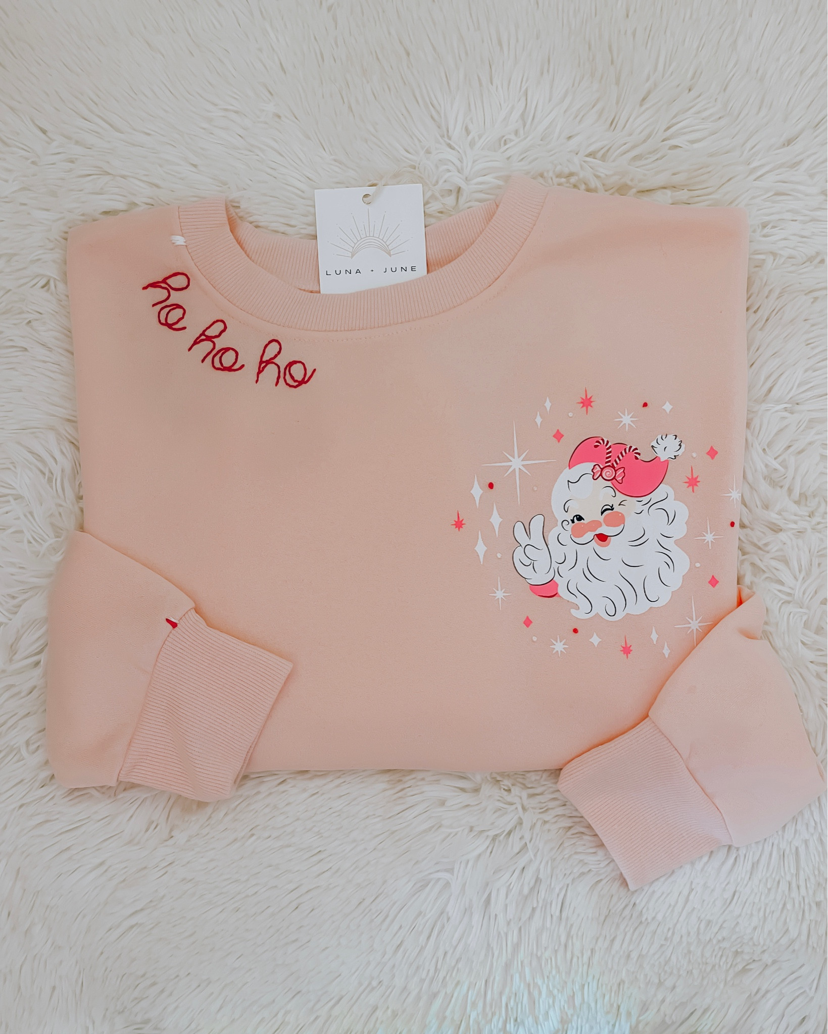 This $5.55 sweatshirt got a festive upgrade with my DIY embroidery stickers! 🎅✨ I used the 'Ho Ho Ho' sticker to add a fun, hand-stitched touch. These stick-and-stitch templates make it easy to create your own custom holiday designs—perfect for beginners and pros alike. Shop the sweatshirt and the embroidery supplies to DIY your own! 🎄 #DIYChristmasSweater #HolidayCrafts #HandmadeHolidays

#LTKGiftGuide #LTKSeasonal #LTKHoliday