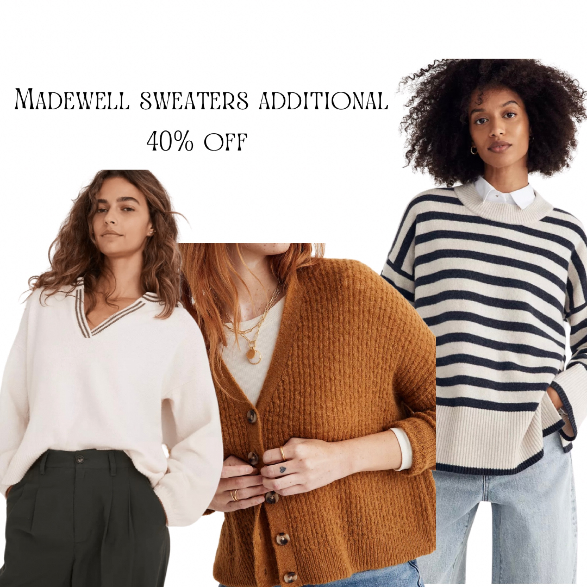 Madewell 40% off sweaters 

#LTKsalealert #LTKSeasonal