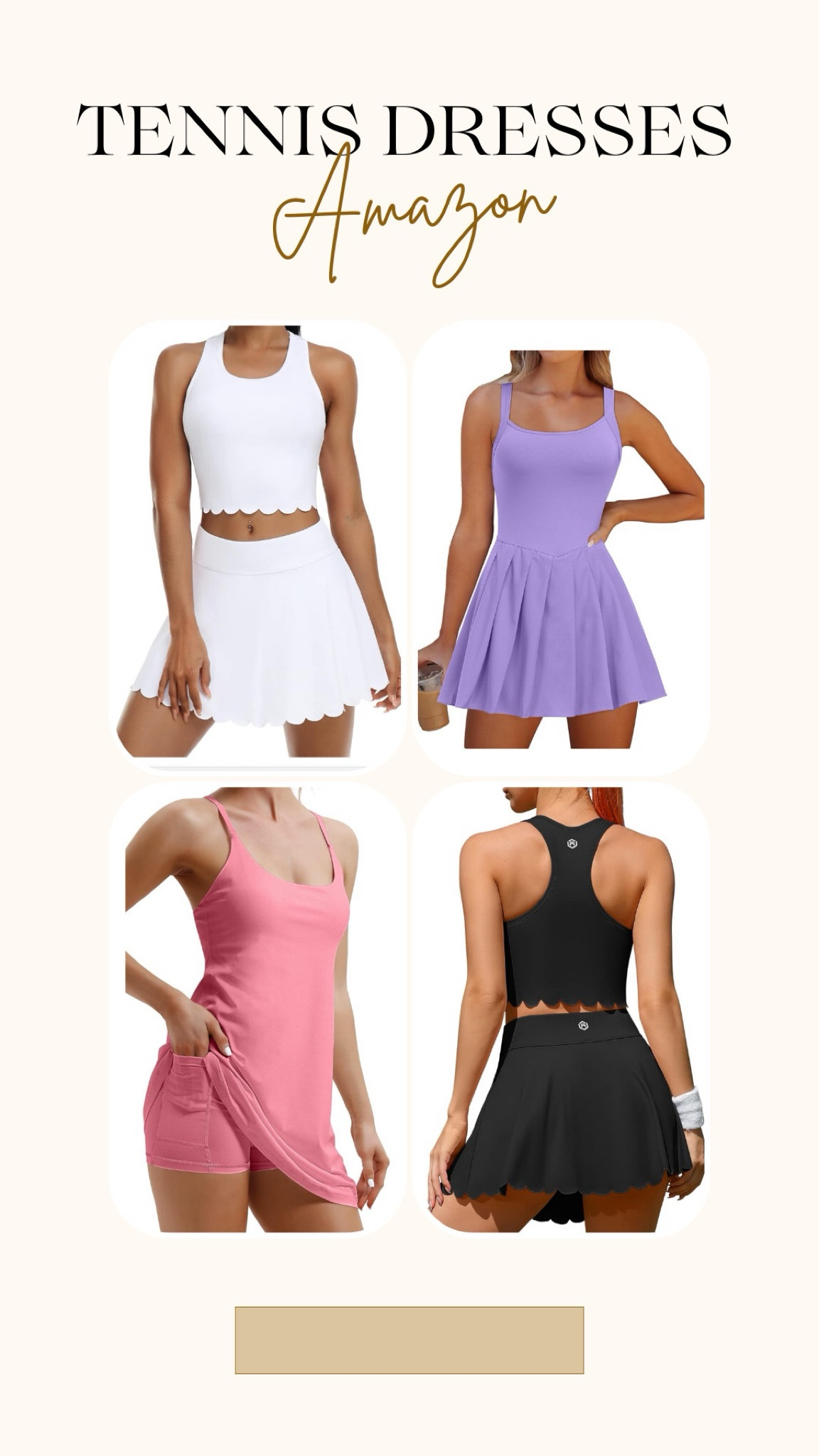 Favorite tennis, pickleball, workout dresses and skirts from Amazon 🎾🏓👟

Tennis dress, pickleball outfit, tennis outfit, workout dress, athleisure, cute workout outfit, workout clothes, girly workout outfit 

#LTKfindsunder50 #LTKActive #LTKstyletip