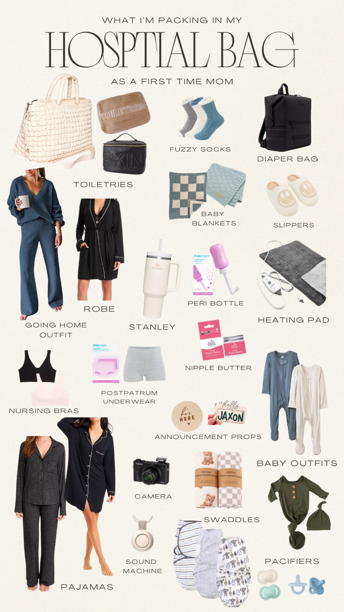 What I’m packing in my hospital bag as a first time mama! 

#LTKbaby #LTKkids #LTKGiftGuide