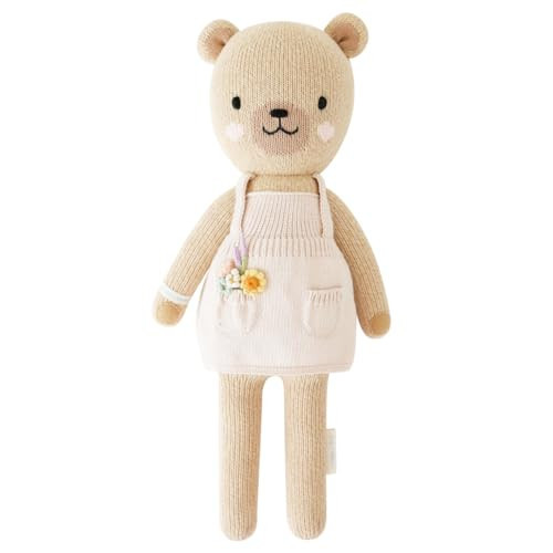 cuddle + kind Goldie The Honey Bear Little 13" Hand-Knit Doll – 1 Doll = 10 Meals, Fair Trade, Heirloom Quality, Handcrafted in Peru, 100% Cotton Yarn | Amazon (US)