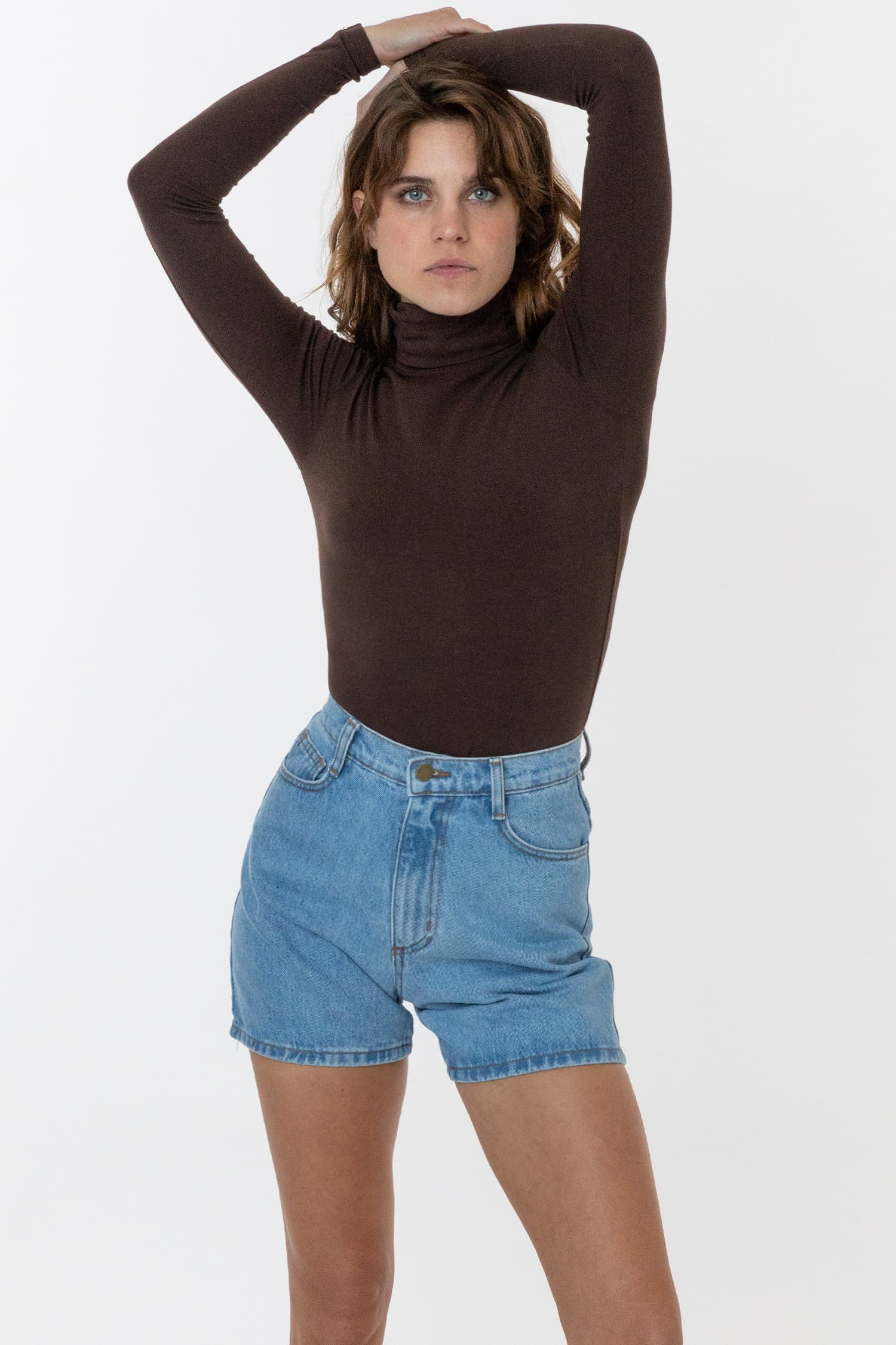 8306GD - Cotton Spandex Garment Dye Turtleneck | Los Angeles Apparel