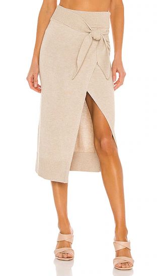 Mimmi Wrap Skirt in Toffee | Revolve Clothing (Global)