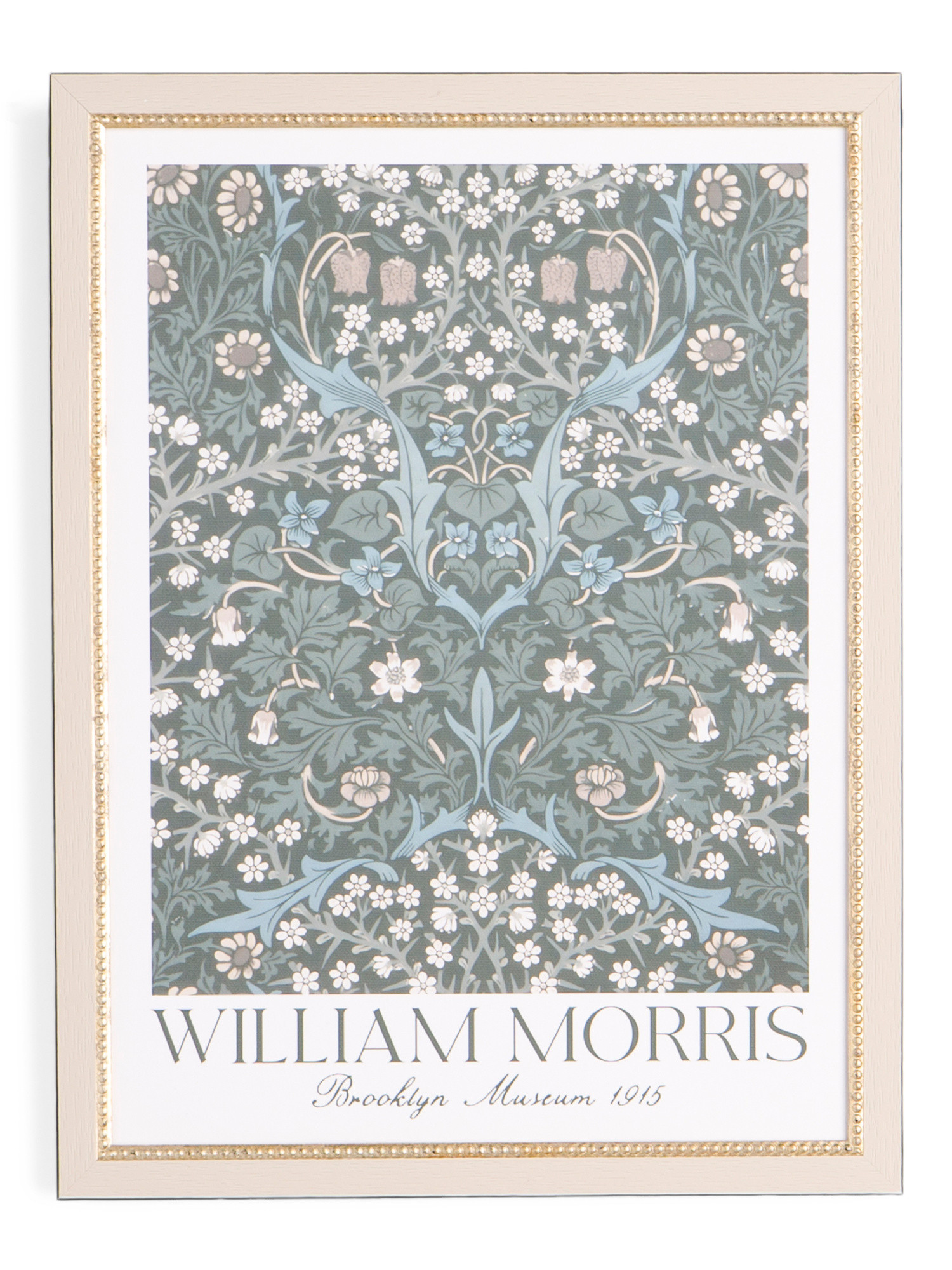 12x16 William Morris Blackthorn Cream With Gold Tone Dot Frame | Home | Marshalls | Marshalls