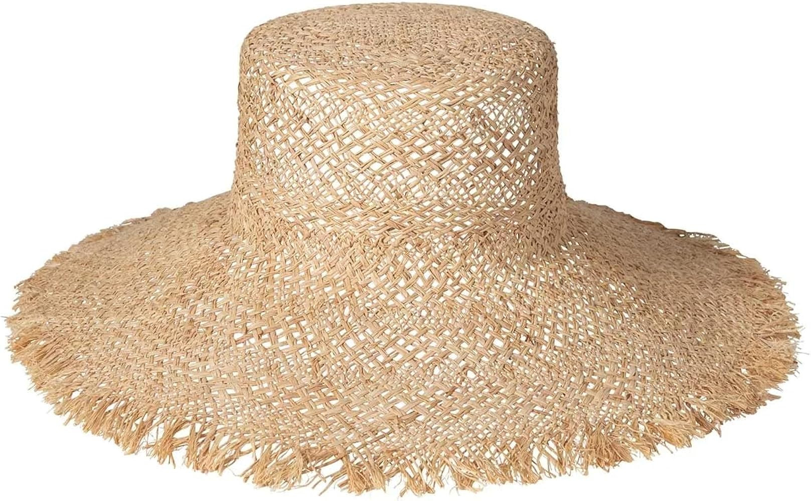 Lack of Color Women's The Sundowner Wide Brimmed Raffia Straw Boater Hat | Amazon (US)