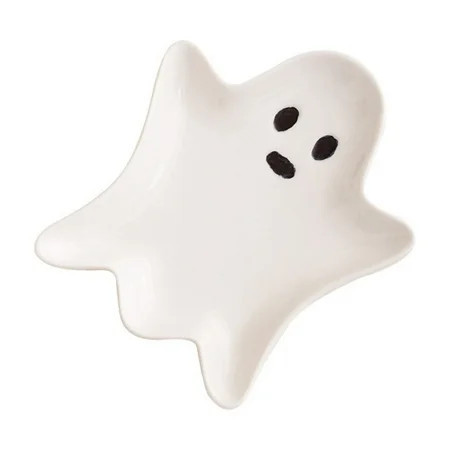 Kawaii Ghost Serving Platter - Halloween Stoneware Tray for Candy Display, Cute Appetizer Plates, Party Table Decor with Spooky Theme Dessert Dish | Walmart (US)