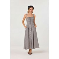 ASTR the Label | Temperance Gingham Check Maxi Dress in Black gingham | Size M | ASTR The Label (US)