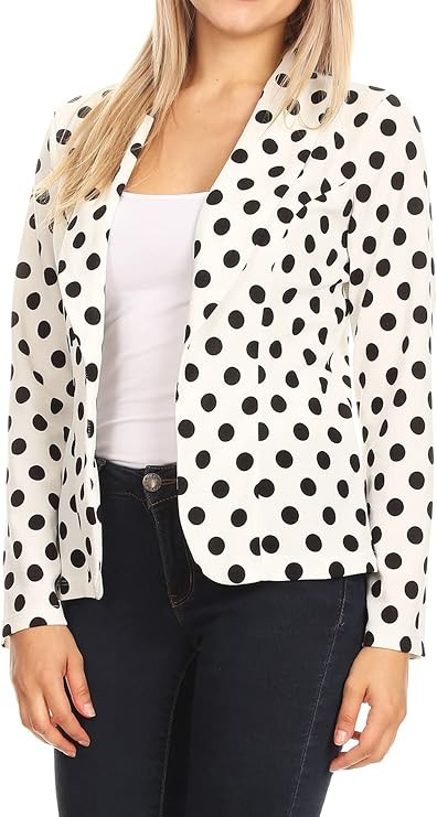 Women's Casual Office Work Wear Long Sleeve Fitted Open Blazer Jacket | Amazon (US)