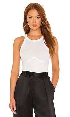 MONROW Bustier Tank in White from Revolve.com | Revolve Clothing (Global)